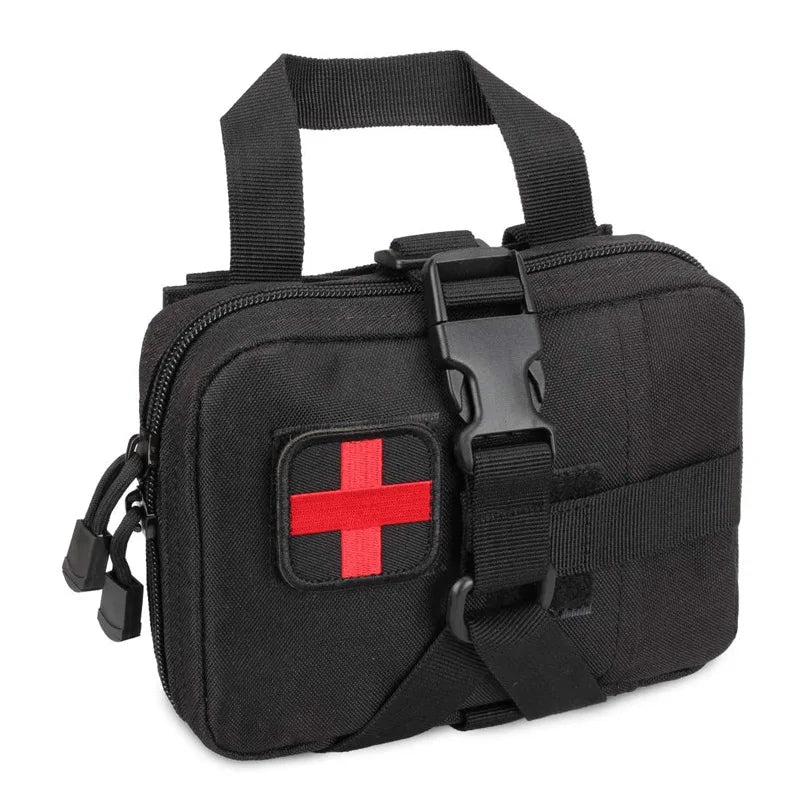 Upgrade Tactical EMT Pouch Rip Away Molle Medical kit IFAK Tear-Away First Aid Kit Travel Outdoor Hiking mergency Survival Bag Trekker Essentials