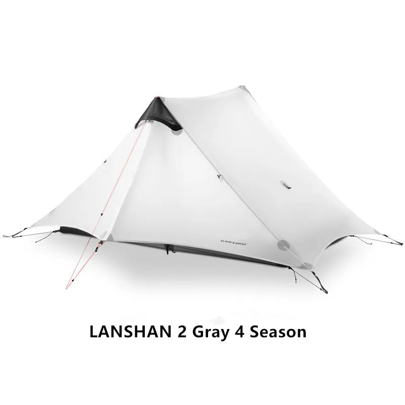 2024 New Version FLAME'S CREED LanShan 2 Person Oudoor Ultralight Camping Tent 3 Season Professional 15D Silnylon Rodless Tent Trekker Essentials