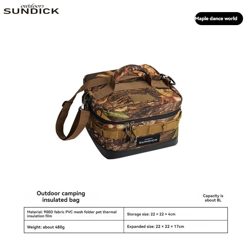 1 black/brown/Army green/camo optional camping insulated outdoor camping bowl cup storage bag Trekker Essentials