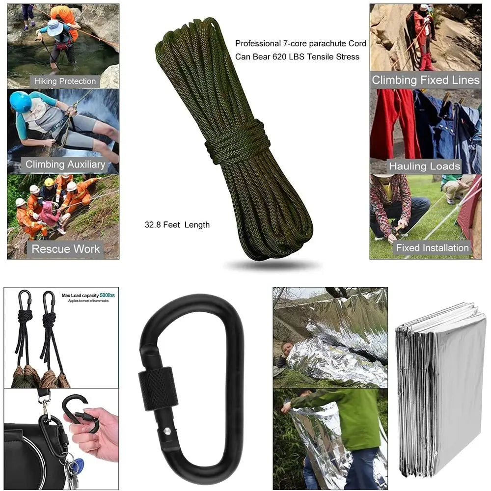 Portable Survival First Aid Kit Full Set Molle Outdoor Gear Emergency Kits Camping Hiking Trauma Bag First Aid Kit Outdoor IFAK Trekker Essentials