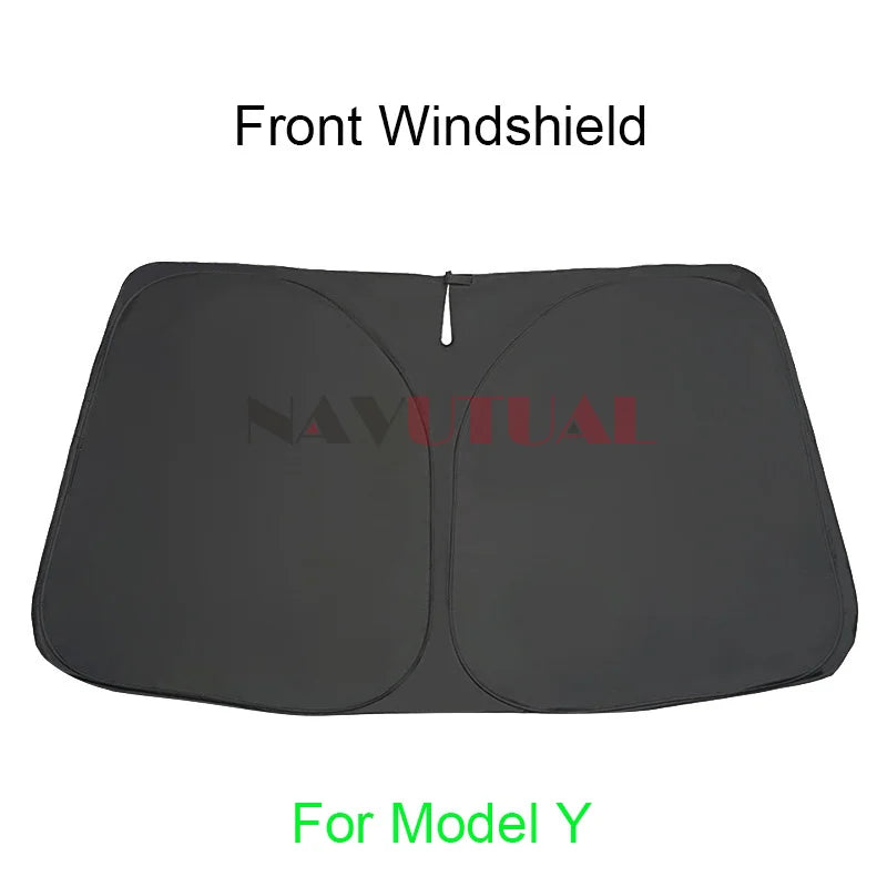 Tesla Model 3 & Model Y Privacy Sun Shade – Custom-Fit Car Window Sunshade