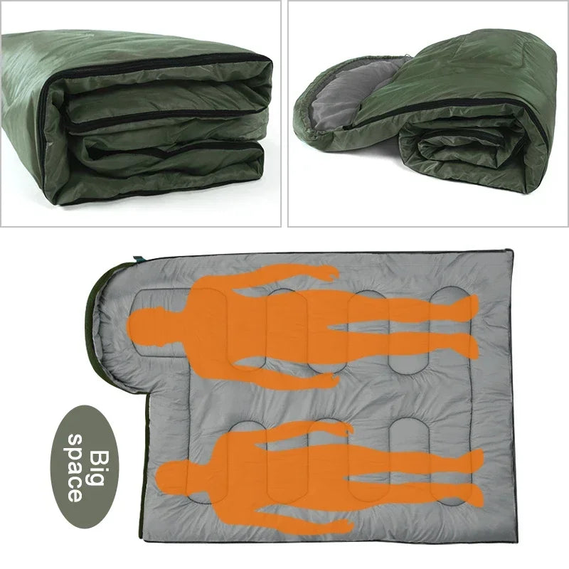 Camping Sleeping Bag Ultralight Waterproof 4 Season Warm Envelope Backpacking Sleeping Bags for Outdoor Traveling Hiking Trekker Essentials