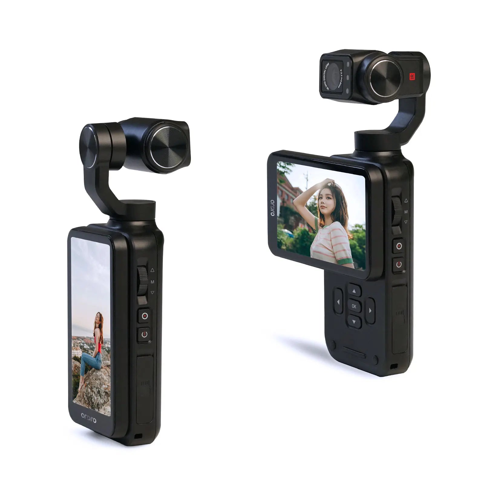ORDRO M5 Action Camera 4k Handheld Pocket Digital Camcorder 3-axis Gimbal Stabilization IR Night Vision Vlog Videos Camara Trekker Essentials