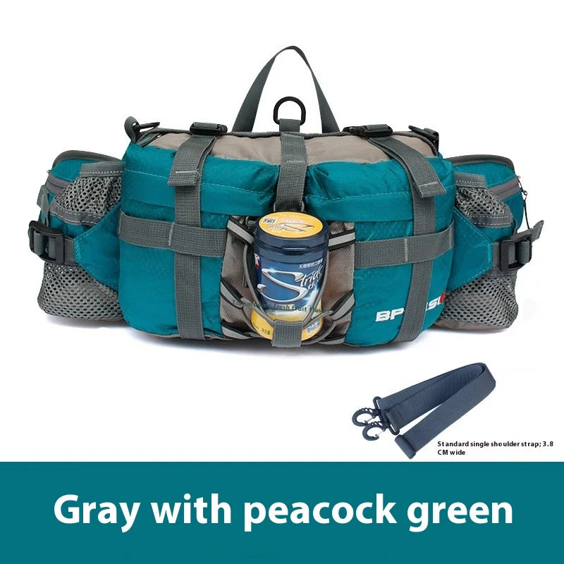 Hiking Waist Bag Outdoor Cycling Waterproof Backpack Reflective Strip Sports Fanny Pack Camping Nylon Hunting Accessor Trekker Essentials