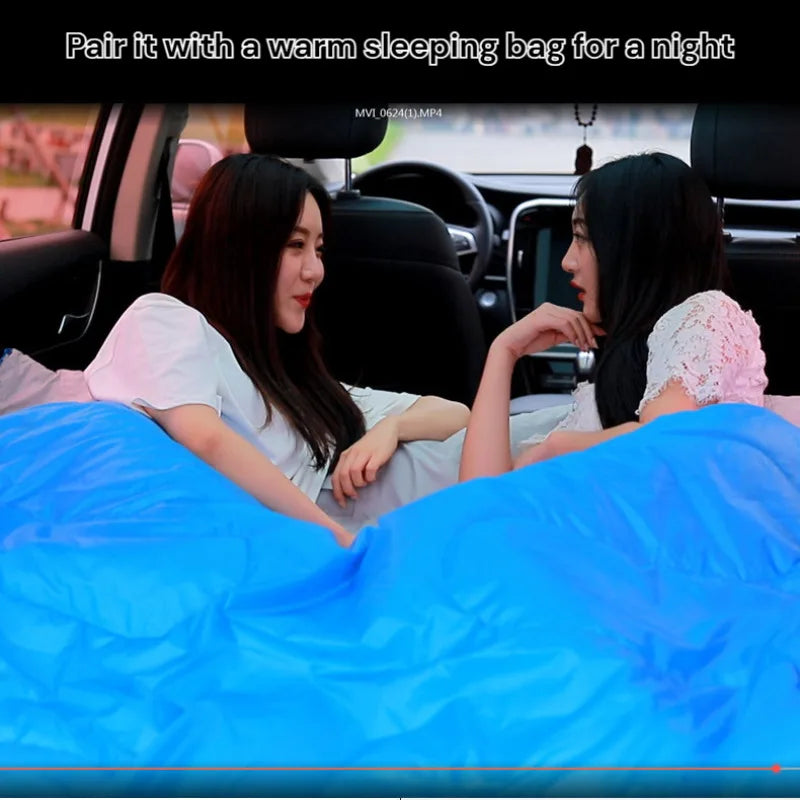 Car Automatic Iatable Bed SUV Car Folding Air Mattress Portable Back Seat Blow-up Sleeping Pad For Vehicle Trunk Travel Camping
