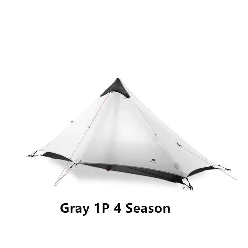 FLAME’S CREED Lanshan 1 Ultralight Tent – 1 Person 15D Silnylon Backpacking Shelter (4-Season, Double Layer) Trekker Essentials
