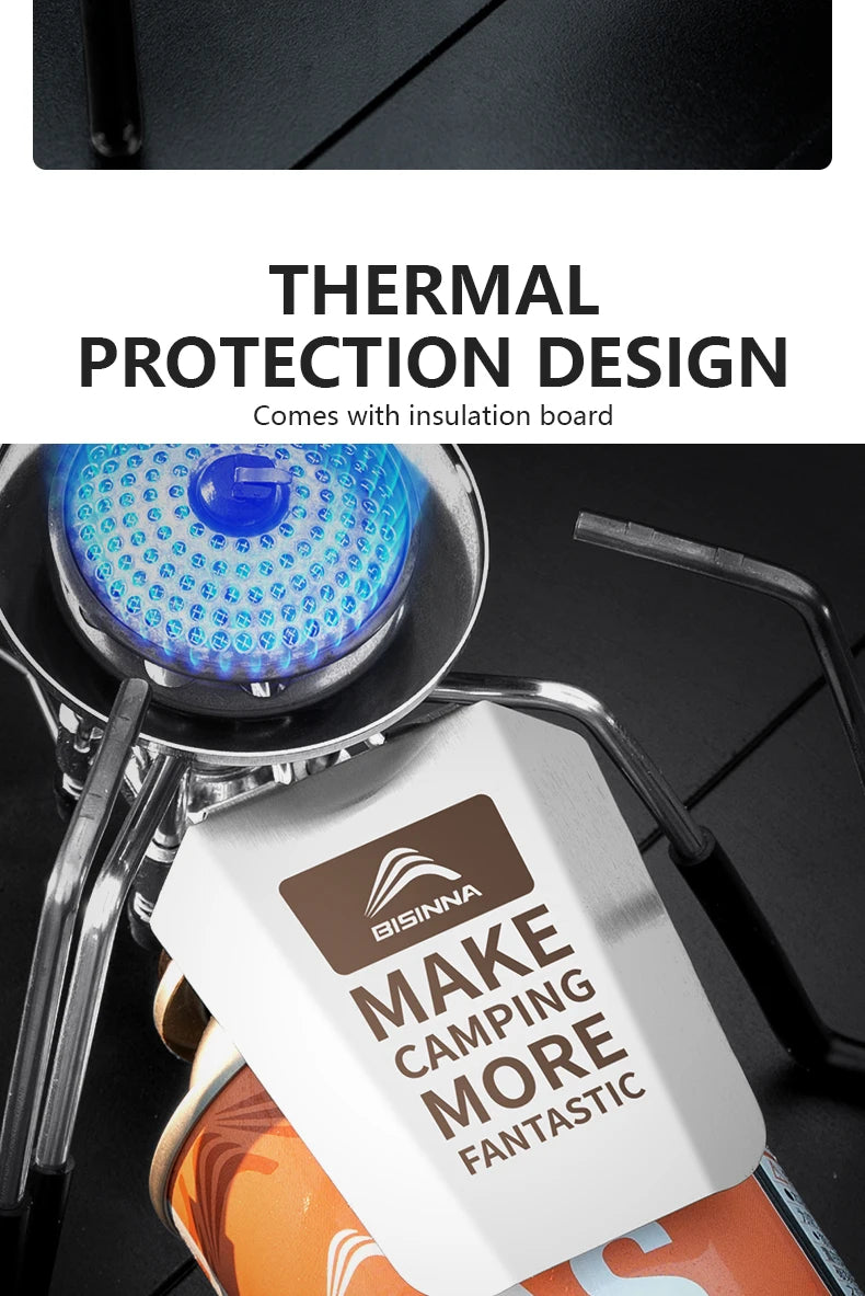 3300W Portable Folding Spider Camping Stove with Piezo Ignition