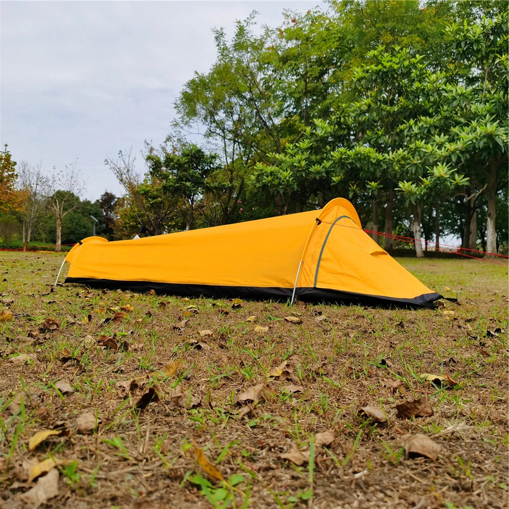 Backpacking Tent Outdoor Hiking Camping Sleeping Bag Tent Waterproof Lightweight Single Person Tent Trekker Essentials