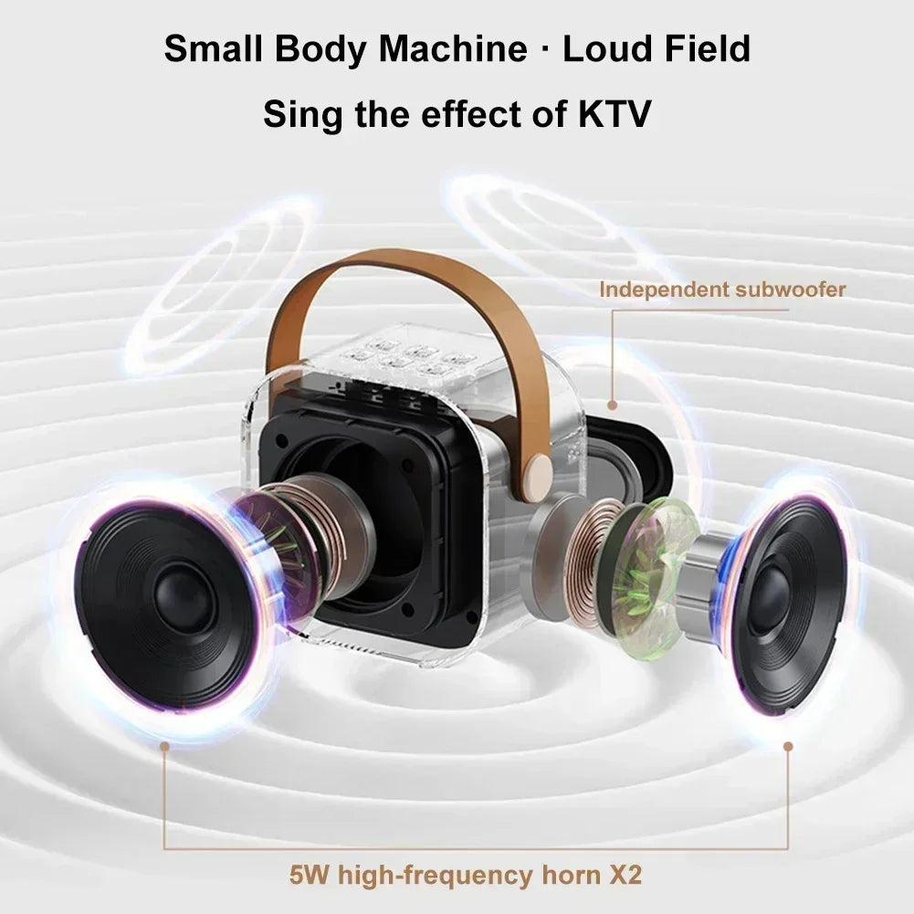 Sistema de altavoces portátil Bluetooth K12 con micrófonos inalámbricos duales