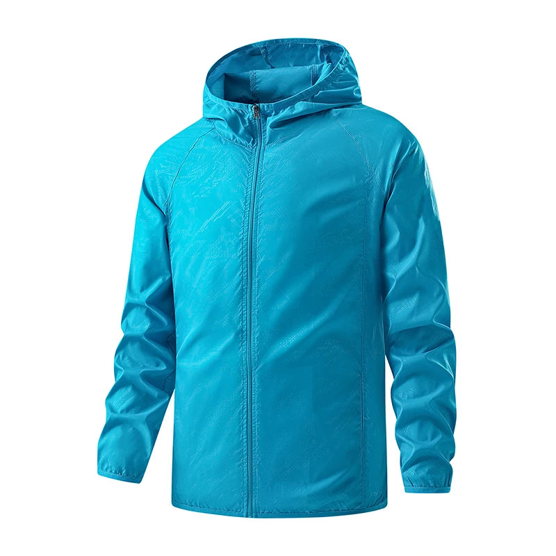 JNLN Men Women Hiking Jackets Waterproof Sun Protective Windbreaker Unisex Camping Climbing Outdoor Rain Coat Portable Clothes Trekker Essentials