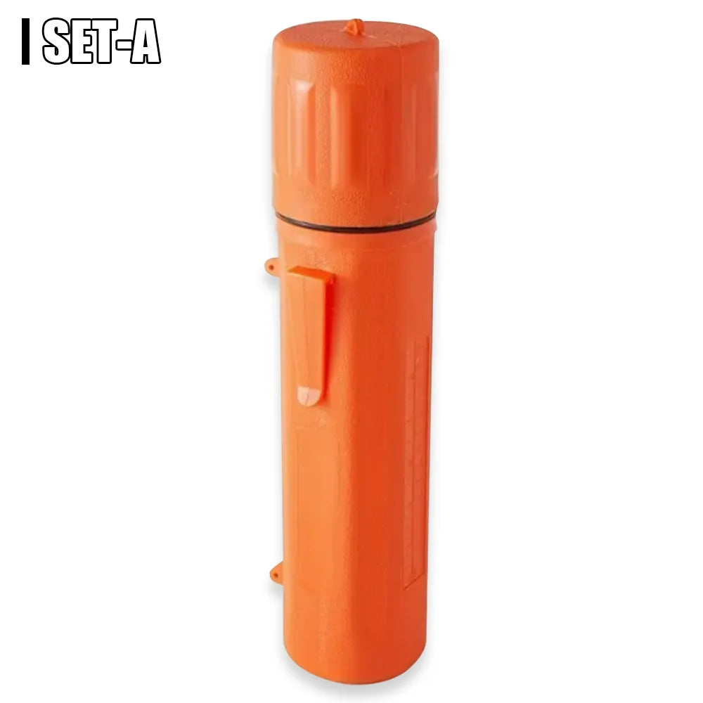 Heavy-Duty Moisture-Proof Welding Electrode Storage Tube with Belt Clip & Internal Dividers