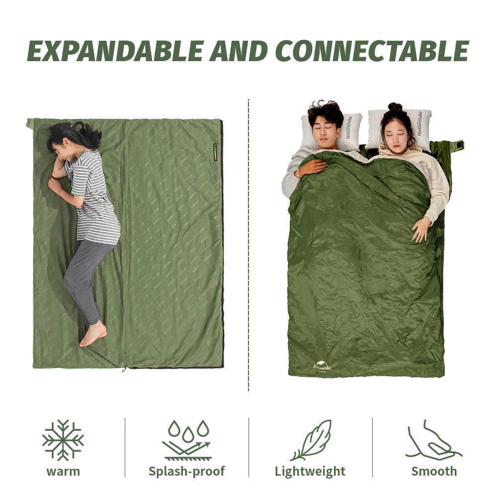 Naturehike lw180 Sleeping Bag Ultralight Cotton Sleeping Bag Spring Summer Sleeping Bag Outdoor Hiking Camping Sleeping Bag Trekker Essentials