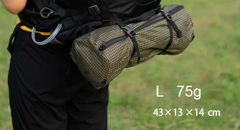 UHMWPE xpac Storage Pack -Ultralight Hiking Backpack Side Pocket Chair Tent Bag Tactical Waterproof Camping Gear Equipment Trekker Essentials