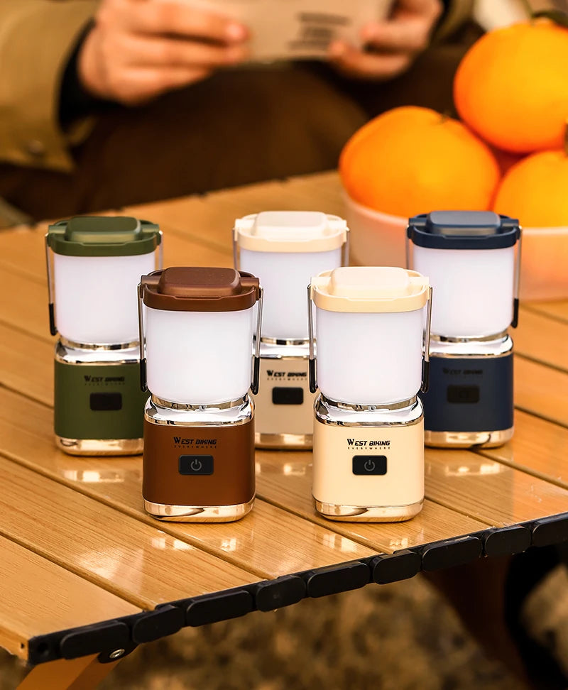 USB-C Rechargeable Camping Light - Magnetic Base LED Lantern with Tripod