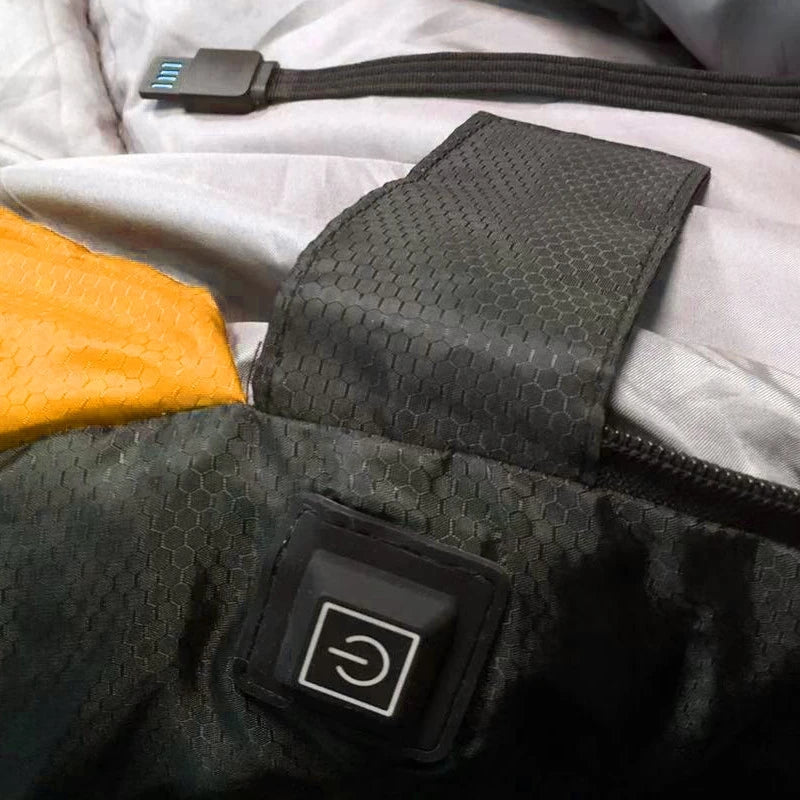 USB Heated Sleeping Bag – Winter Camping Thermal Mattress with 3 Heat Levels & Waterproof Design Trekker Essentials