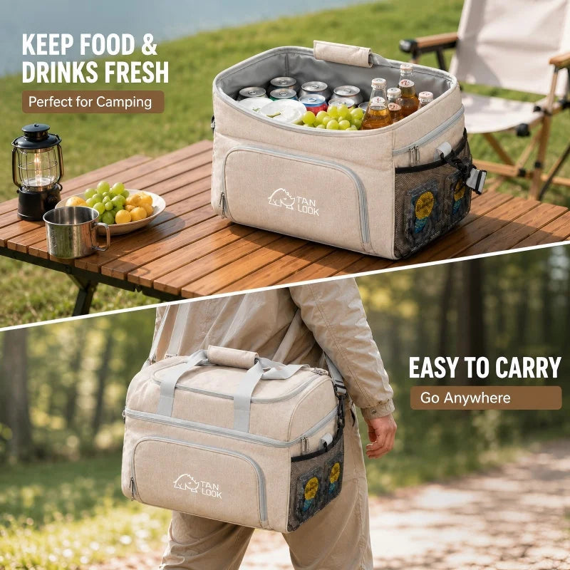Outdoor camping bag, camping convenience hand-held insulated bag, sports outdoor, outdoor ice bag, large capacity insulated bag Trekker Essentials