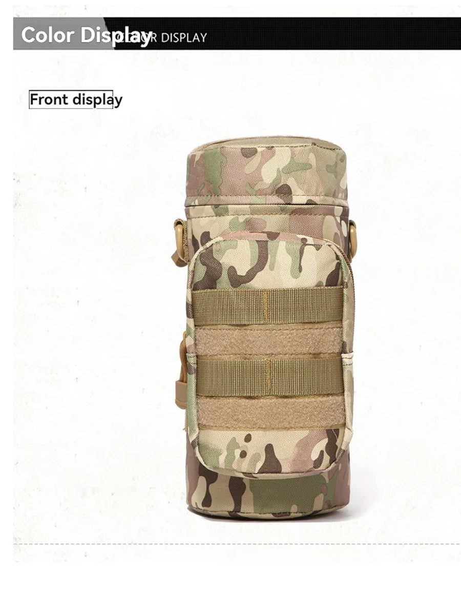 Tactical MOLLE Water Bottle Pouch - Hydration Carrier for Outdoor Adventures