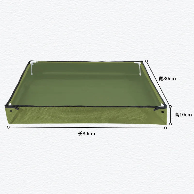 Portable Shower Tray & Floor Base: 80cm Foldable Camping Shower Pan & Pet Bath Basin