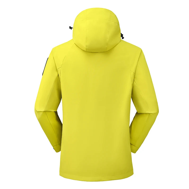 LNGXO Unisex Waterproof Outdoor Jacket Windbreaker Rain Coat for Climbing Hiking Camping Trekking Men Women Windproof Breathable Trekker Essentials