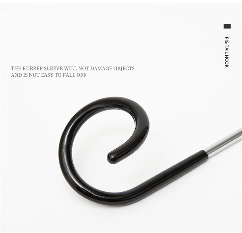 Stainless Steel Camping Light Pole Hook - Adjustable Tent Lamp Holder for Outdoor Fishing & Hunting (Model C70)