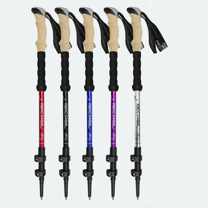 2PCS Ultralight Trekking Poles – Adjustable Aluminum Hiking Walking Sticks with Quick Lock System Trekker Essentials