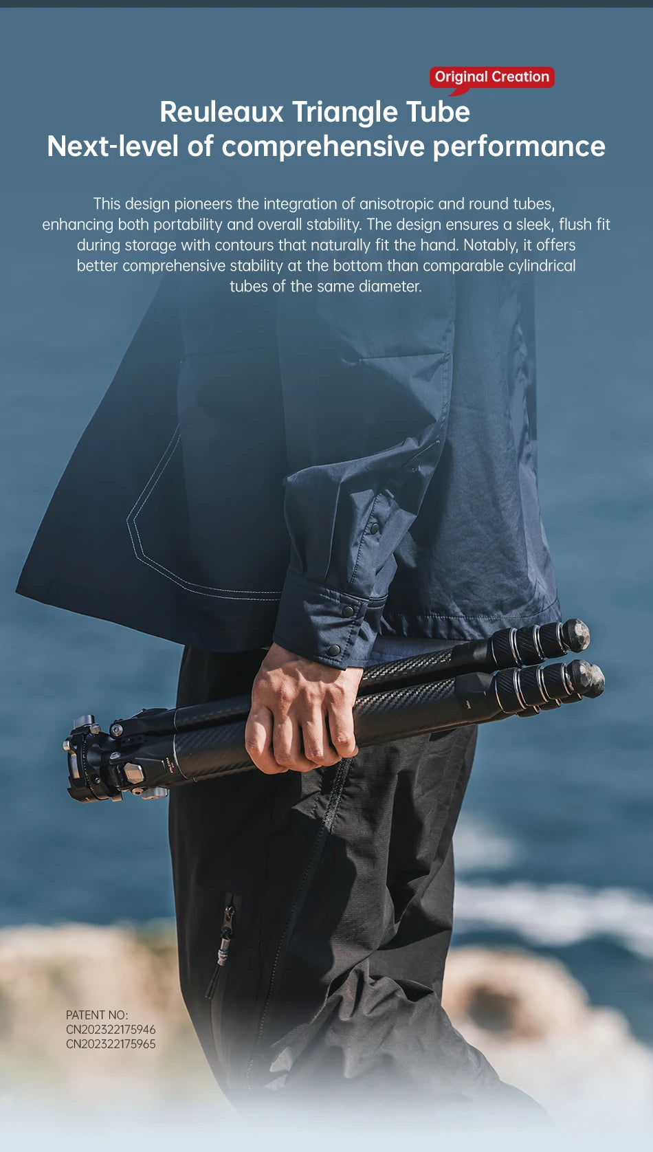 Trípode de viaje de fibra de carbono - Trípode profesional de bloqueo rápido con montura F38