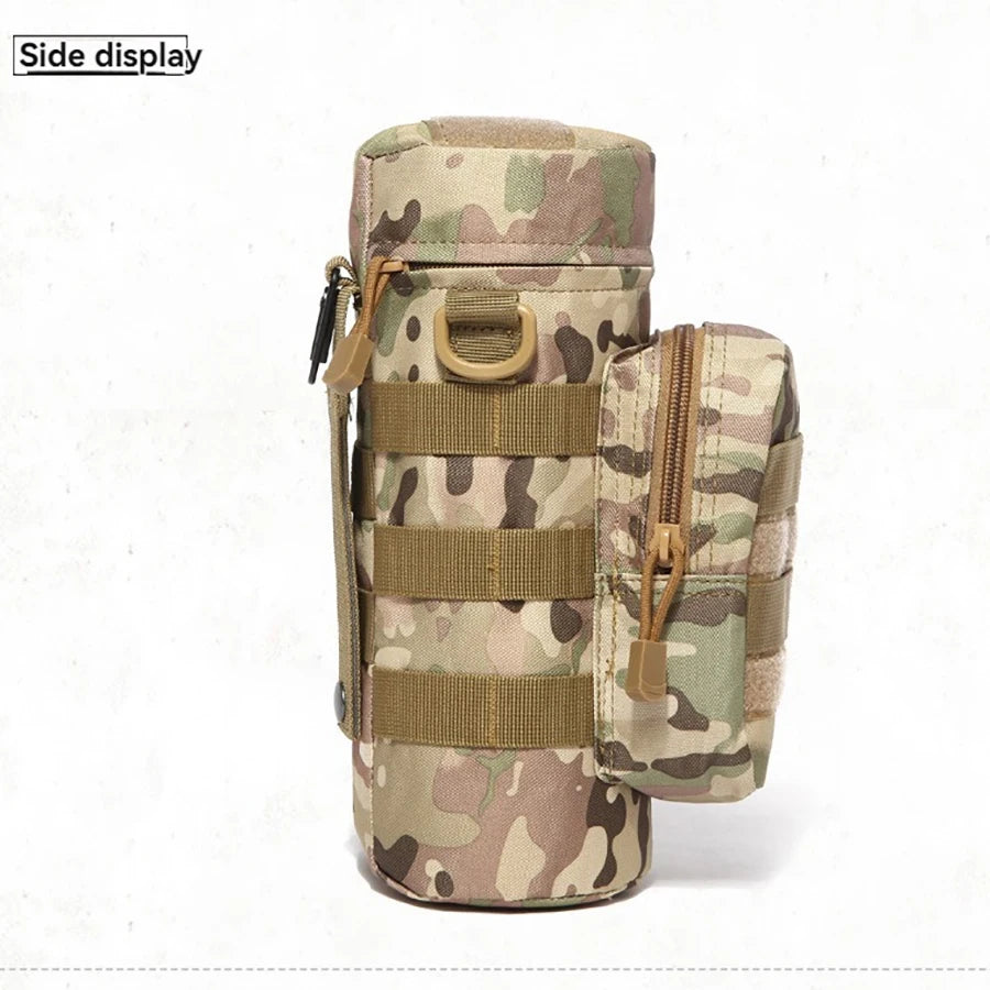 Tactical MOLLE Water Bottle Pouch - Hydration Carrier for Outdoor Adventures