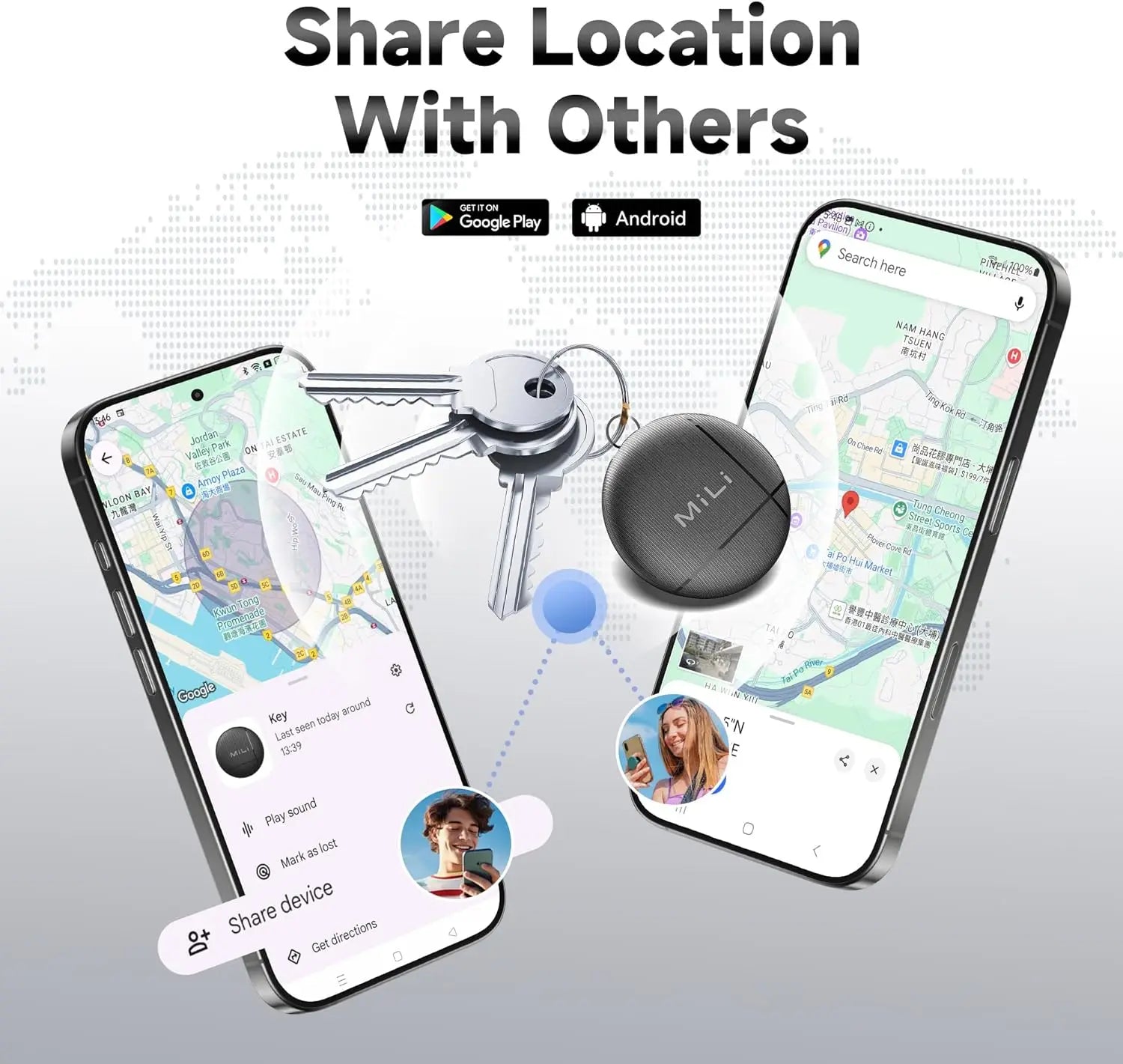 Leapii Smart Bluetooth Tracker Tags – Google Find Hub Compatible (Android) Trekker Essentials