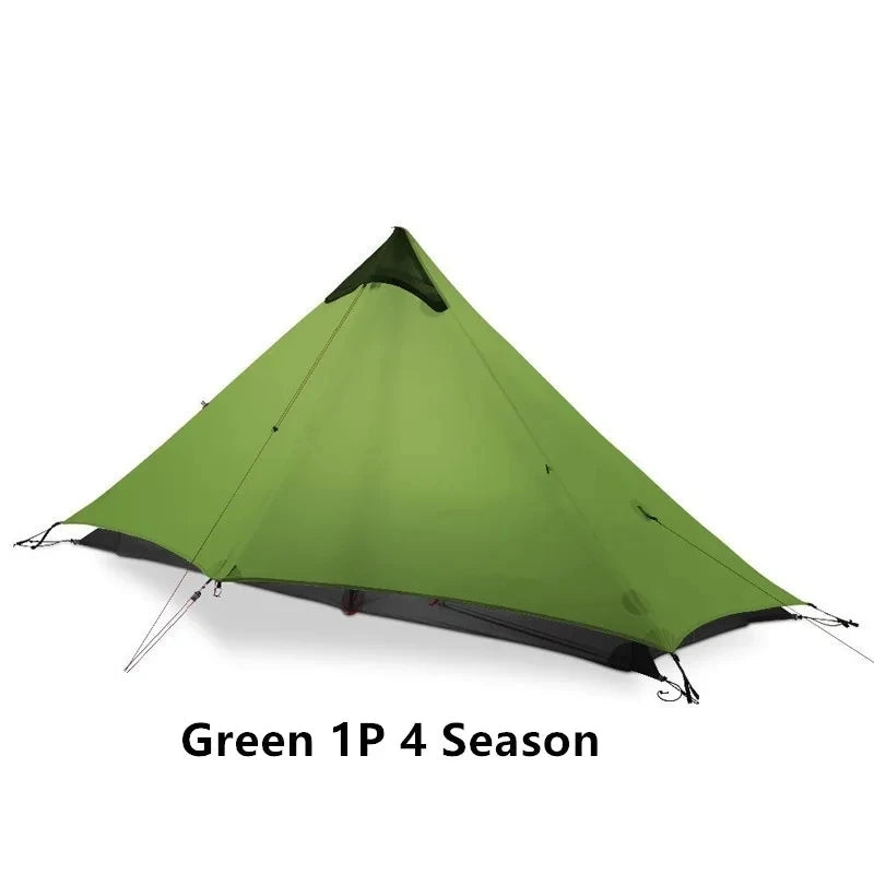FLAME’S CREED Lanshan 1 Ultralight Tent – 1 Person 15D Silnylon Backpacking Shelter (4-Season, Double Layer) Trekker Essentials