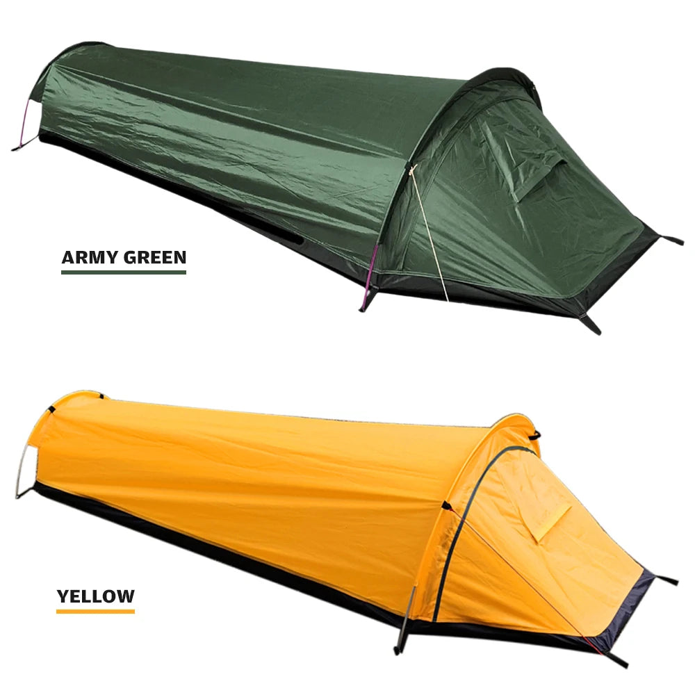 Waterproof Single Person Backpacking Tent Aluminium