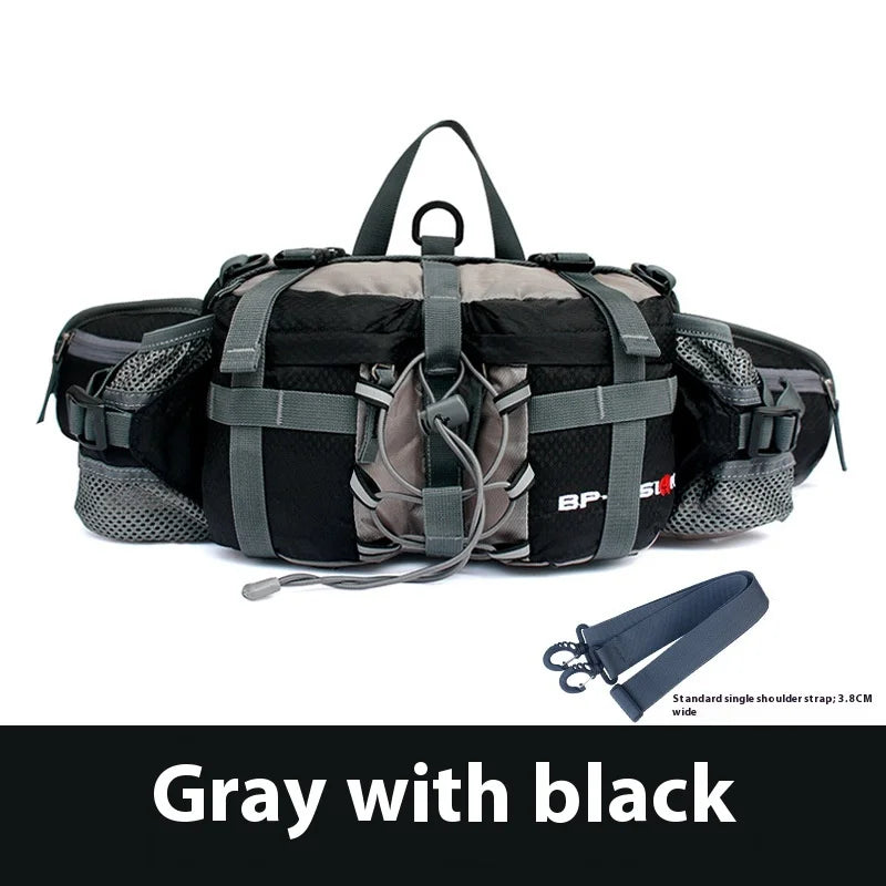Hiking Waist Bag Outdoor Cycling Waterproof Backpack Reflective Strip Sports Fanny Pack Camping Nylon Hunting Accessor Trekker Essentials