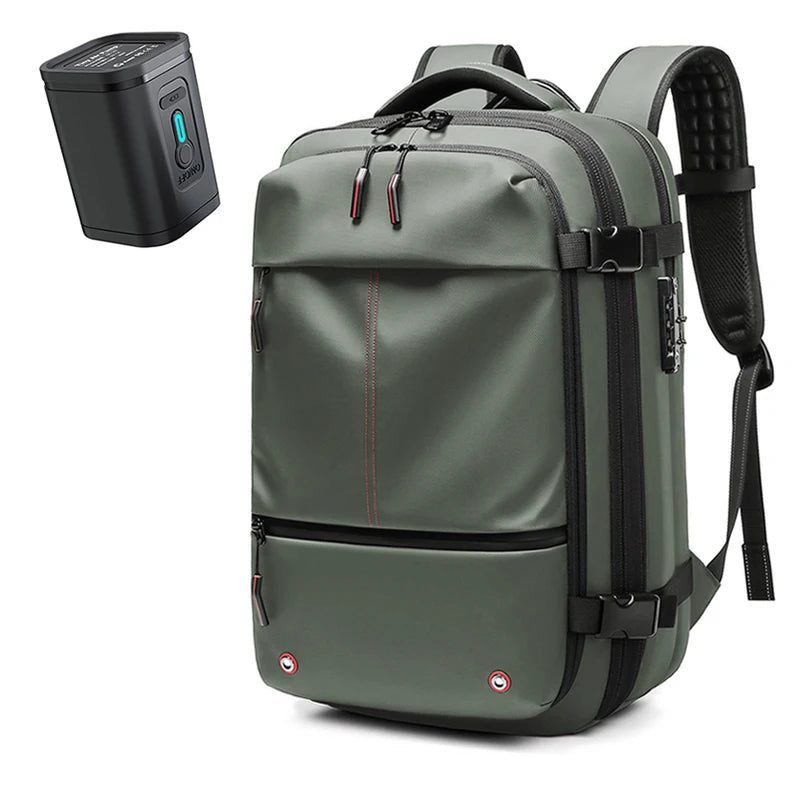Travel Men 17 inch Laptop Backpack vacuum compression Backpack Business Large Capacity school Backpack expand outdoor backpack Trekker Essentials