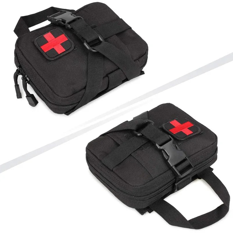 Upgrade Tactical EMT Pouch Rip Away Molle Medical kit IFAK Tear-Away First Aid Kit Travel Outdoor Hiking mergency Survival Bag Trekker Essentials