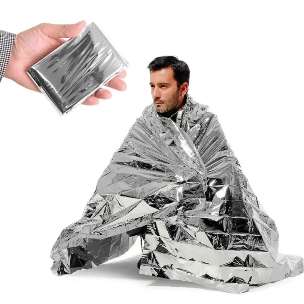 30-1PCS Emergency Rescue Blanket Outdoor Survive First Aid survival blanket Military Rescue Kit Rescue Foil Thermal Blanket ﻿ Trekker Essentials