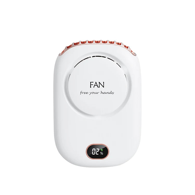 Ventilador portátil para colgar en el cuello: miniventilador de cintura refrescante para deportes al aire libre y viajes