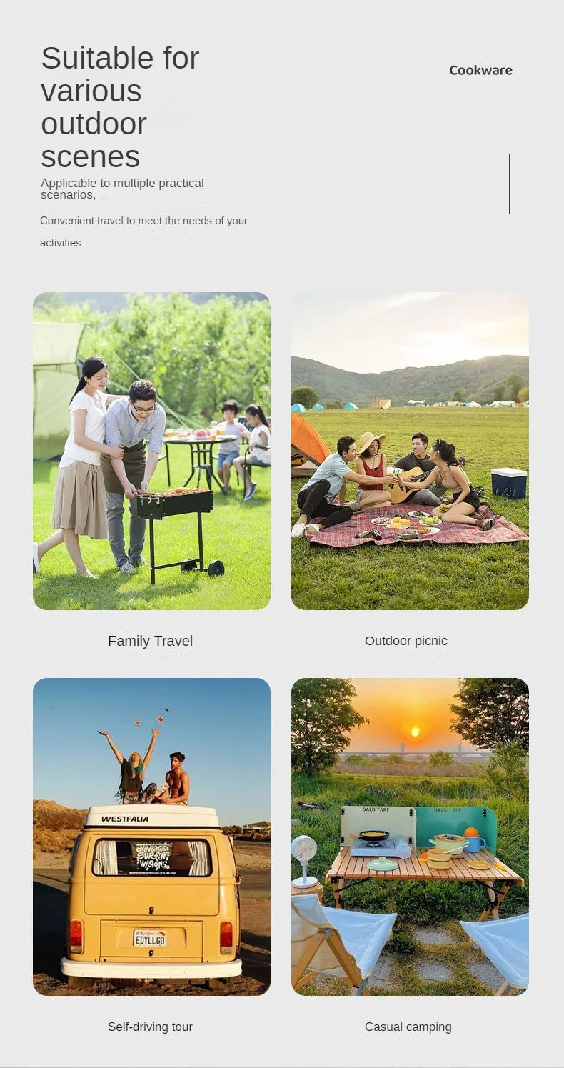 Multifunctional Stainless Steel Wood Stove | Portable Outdoor Heater & Barbecue Grill for Camping