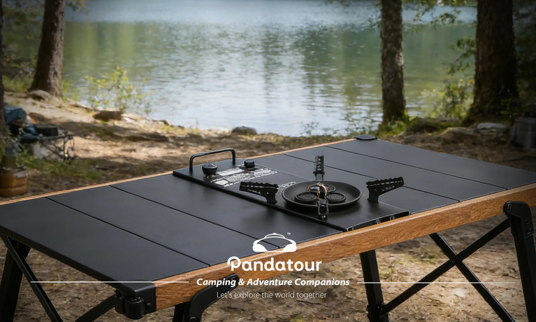 Pandatour Camping IGT Gas Stove Easy Equiped 0.5-Unit Portable Hiking Stove High Effi Ciency 6500W High Firepower Burner Trekker Essentials
