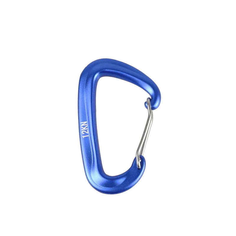 D-Shaped Carabiner Clips (1/8 PCS) – 12KN Heavy Duty Aluminum Hooks for Camping, Hammocks & Outdoor Gear Trekker Essentials
