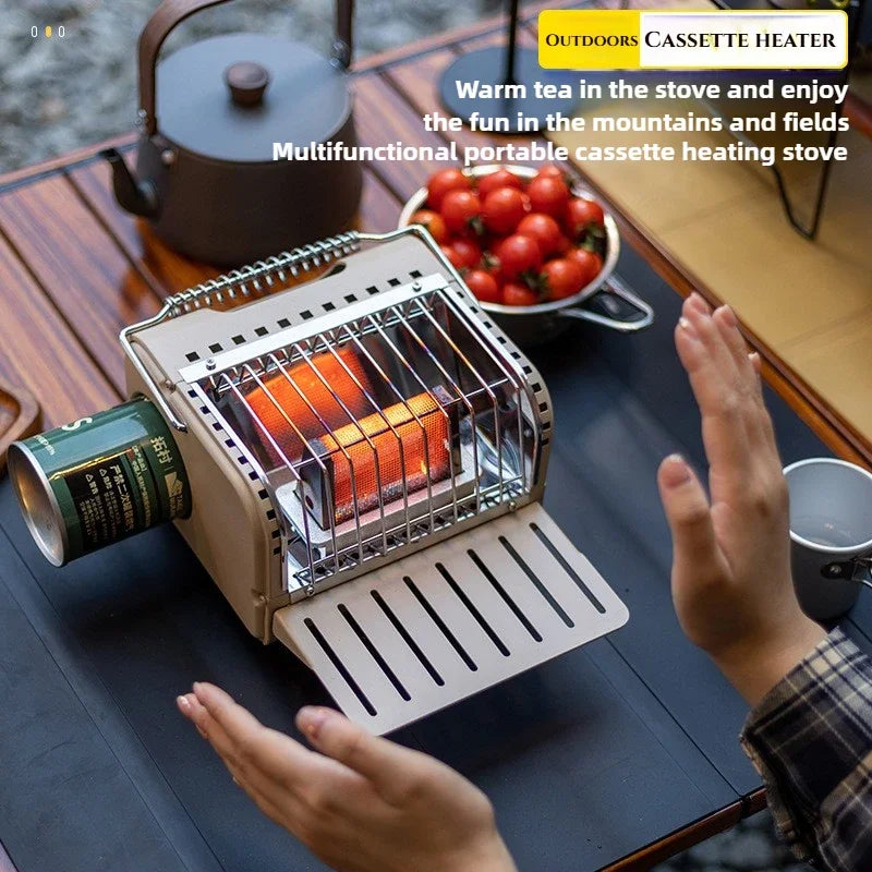 Portable 1200W Outdoor Gas Heater Stove – Smokeless Camping & Picnic Heater