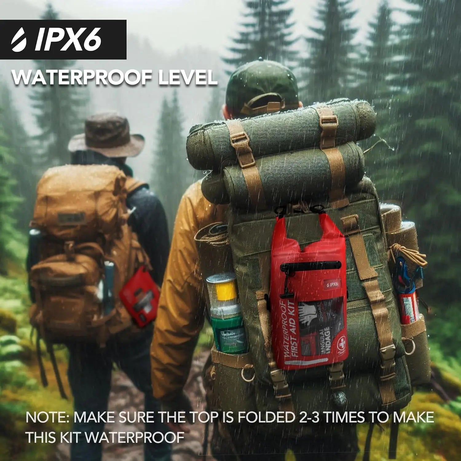 250-Piece Waterproof First Aid Kit with Reflective Dry Bag for Boating, Camping, Fishing & Outdoor Emergencies Trekker Essentials