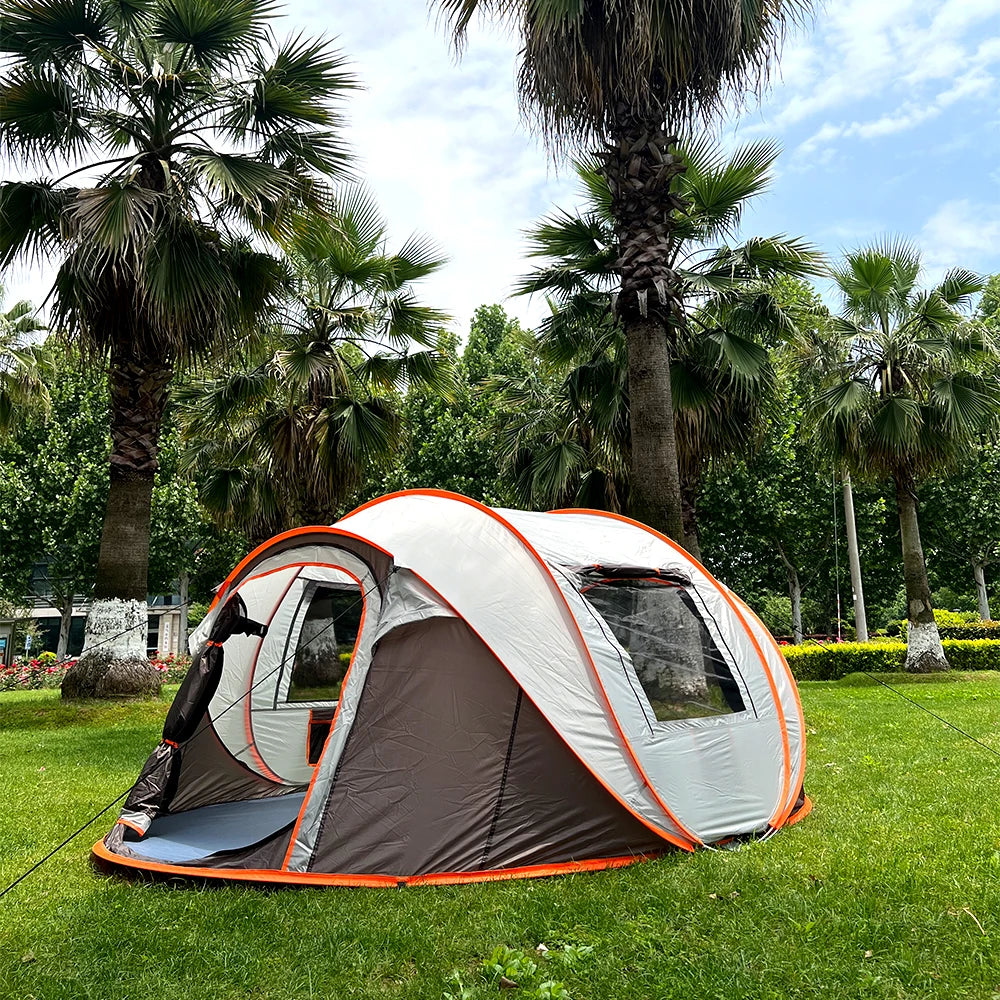 5-8 people quick opening hand throw tent waterproof camping boat tent outdoor tent fully automatic pop-up Trekker Essentials