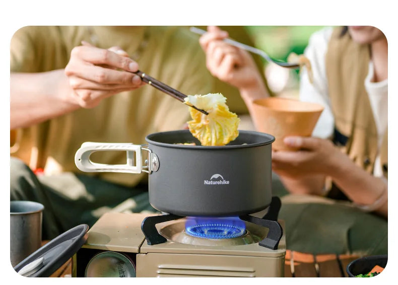 Portable Camping Cookware Kit – Outdoor Frying Pan, Kettle & Foldable Cooking Utensils Set for Camping & Picnic Trekker Essentials