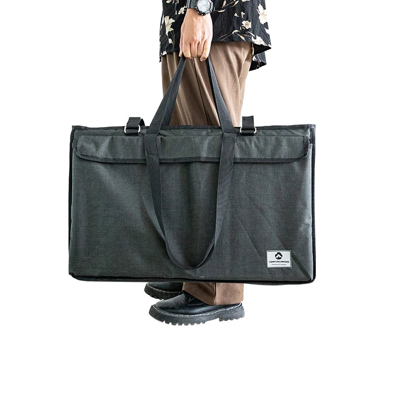 CAMPINGMOON Portable Folding Net Table Storage Bag Multifunctional Camping Outdoor Picnic BBQ Foldable Desk Tablecloth Tote Bag Trekker Essentials