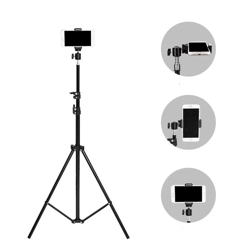 Universal Phone Tripod Stand - Adjustable Live Streaming & Selfie Support