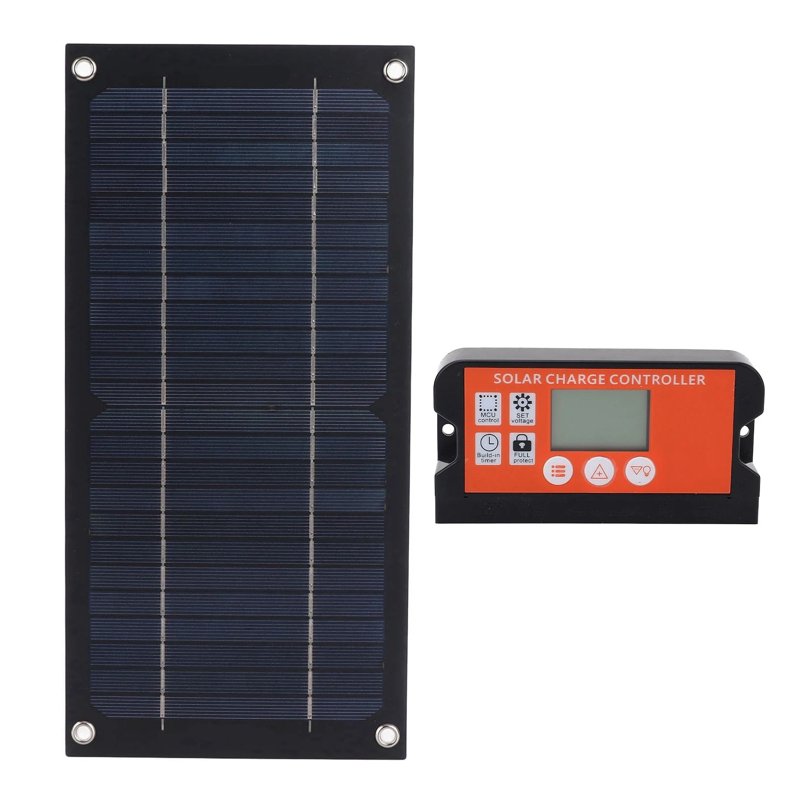 Portable 600W Solar Panel Charger Monocrystalline Silicon 100A Charge Controller Durable Solar Panel Kit for RV Outdoor Camping Trekker Essentials
