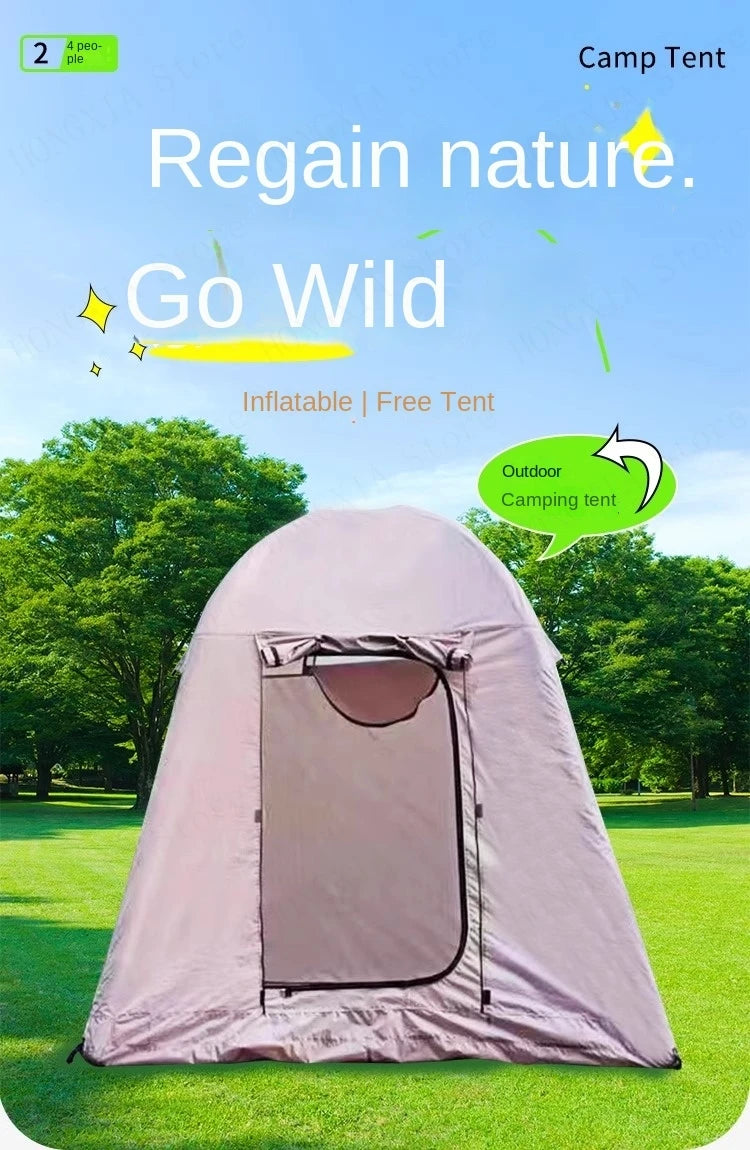 Self-Inflating Air Tent - Instant Setup Waterproof Shelter for 2-4 Campers