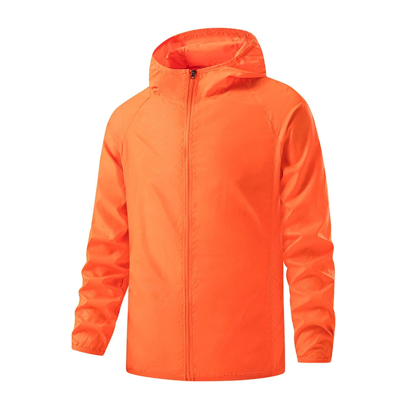 JNLN Men Women Hiking Jackets Waterproof Sun Protective Windbreaker Unisex Camping Climbing Outdoor Rain Coat Portable Clothes Trekker Essentials