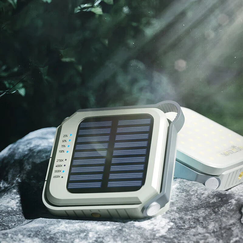 Rechargeable Camping Lantern with 800 Lumens, Dual White & Warm Light, Portable Hanging LED Work Light