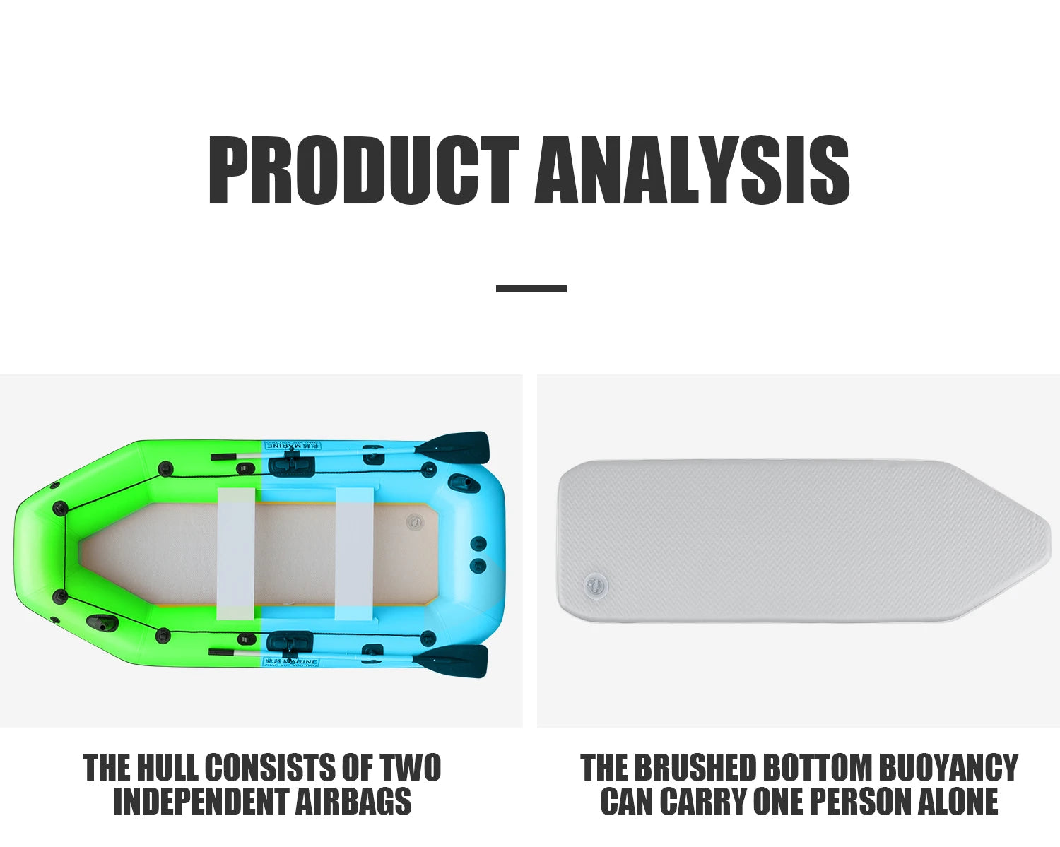 2-Person Inflatable Fishing Kayak - High-Visibility Yellow Drift Craft for Anglers