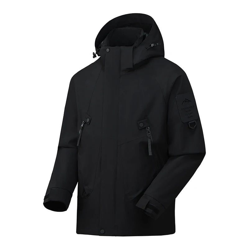 LNGXO Unisex Waterproof Outdoor Jacket Windbreaker Rain Coat for Climbing Hiking Camping Trekking Men Women Windproof Breathable Trekker Essentials